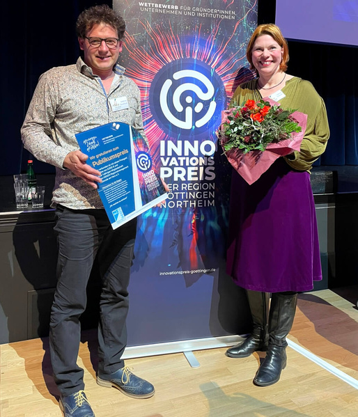 Andi und Katrin mit den Publikumspreis