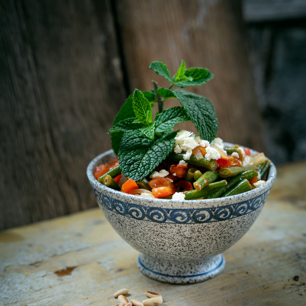 Tomaten-Bohnen-Bowl