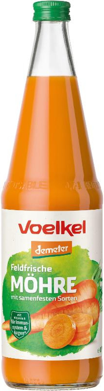 Produktfoto zu Möhrensaft feldfrisch 0,7l Flasche