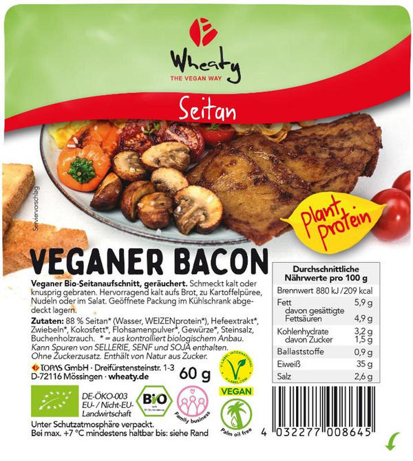 Produktfoto zu Bacon vegan