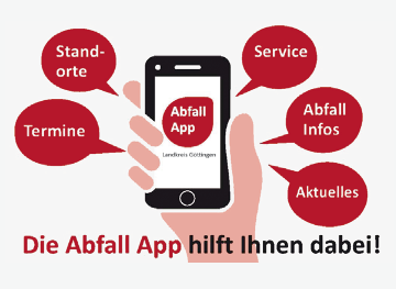 Symbol der Abfall-App Landkreis Göttingen