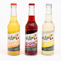 Wiz-Limos drei Flaschen: Orange, Kirsche, Zitrone