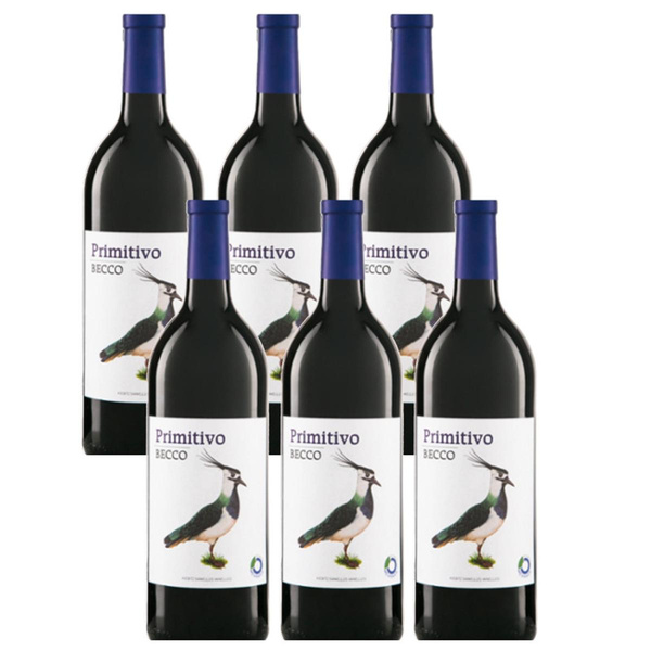 Produktfoto zu Kiste Becco Primitivo Puglia 6*1l