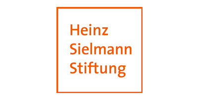 KI generiert: Logo der Heinz Sielmann Stiftung in einem orange umrandeten Quadrat mit dem Text "Heinz Sielmann Stiftung".
