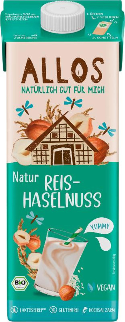 Produktfoto zu Kiste Reis-Drink Haselnuss 6*1l