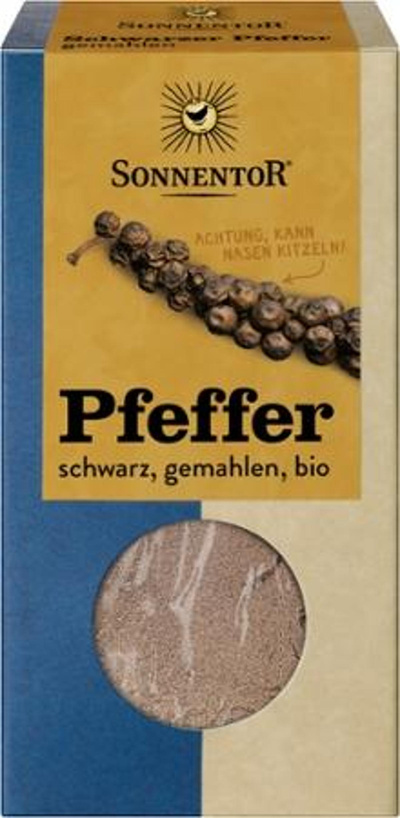 Produktfoto zu Pfeffer schwarz, gemahlen 50g