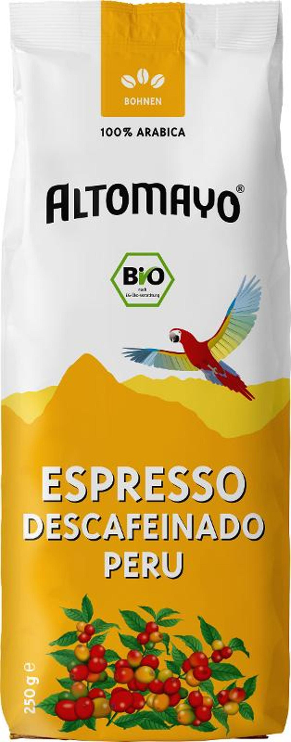 Produktfoto zu Espresso Bohnen entkoffeiniert 250g