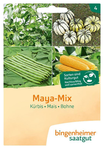 Produktfoto zu Maya Mix Saatgut: Mais, Bohnen und Kürbis