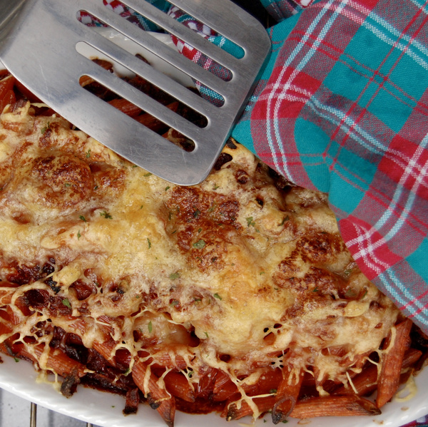 Rote Bete Nudelgratin