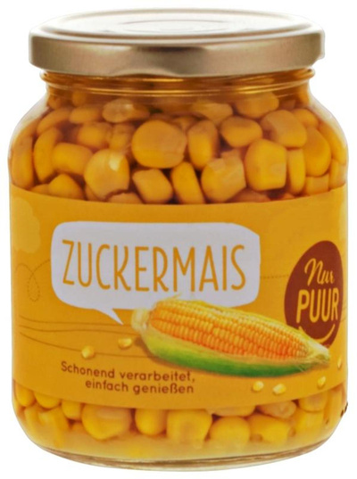 Produktfoto zu Zuckermais 350g im Glas