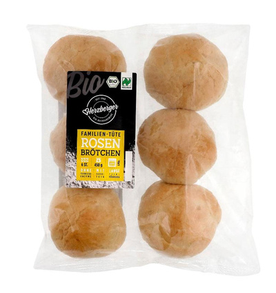 Produktfoto zu Aufback-Rosenbrötchen 6 Stück