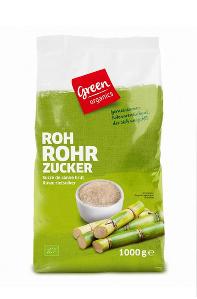 Produktfoto zu Zucker Roh-Rohrzucker 1kg von green