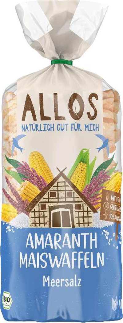 Produktfoto zu Amaranth-Mais-Waffeln m. Salz