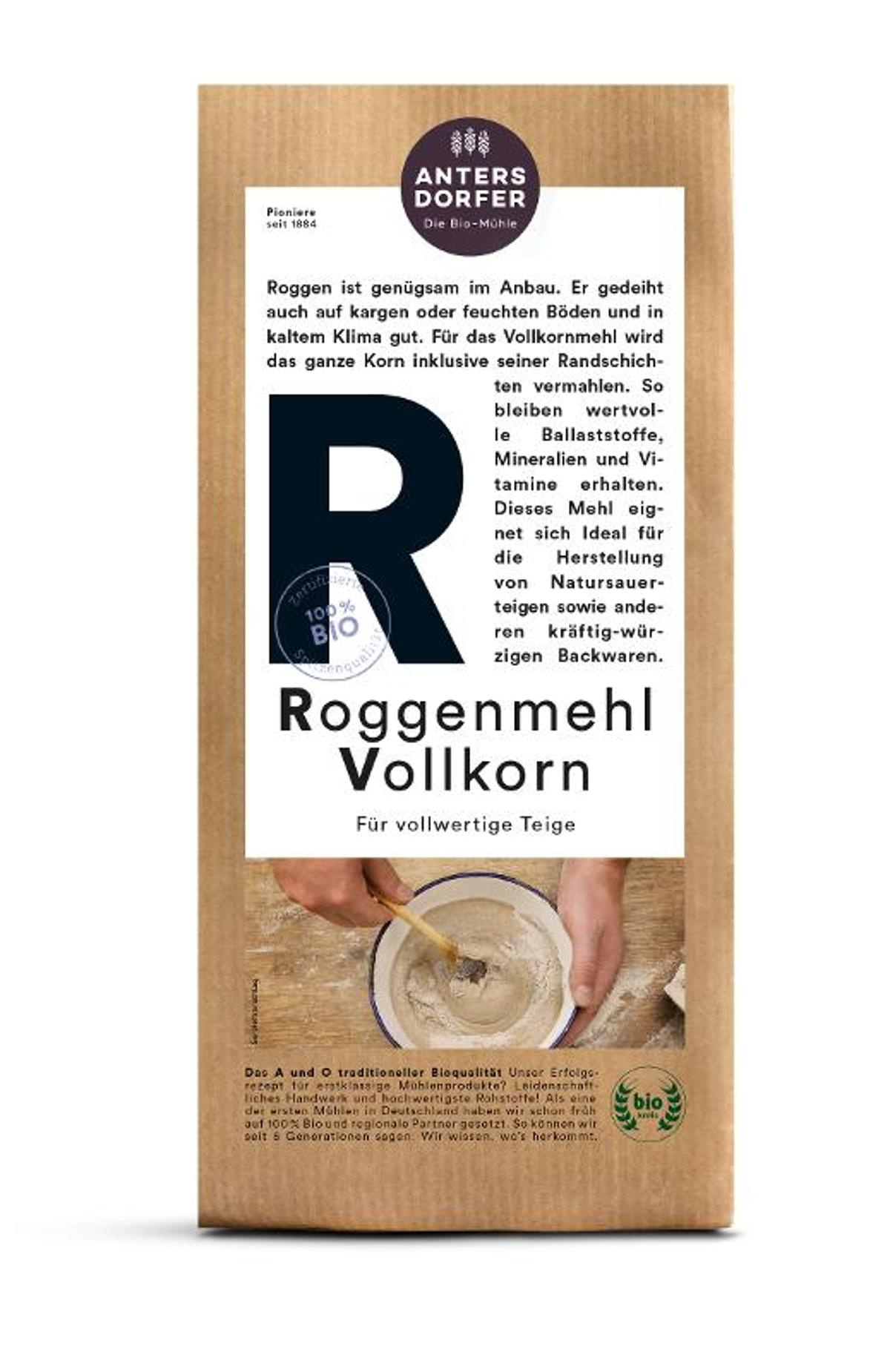 Roggenmehl Vollkorn 1kg