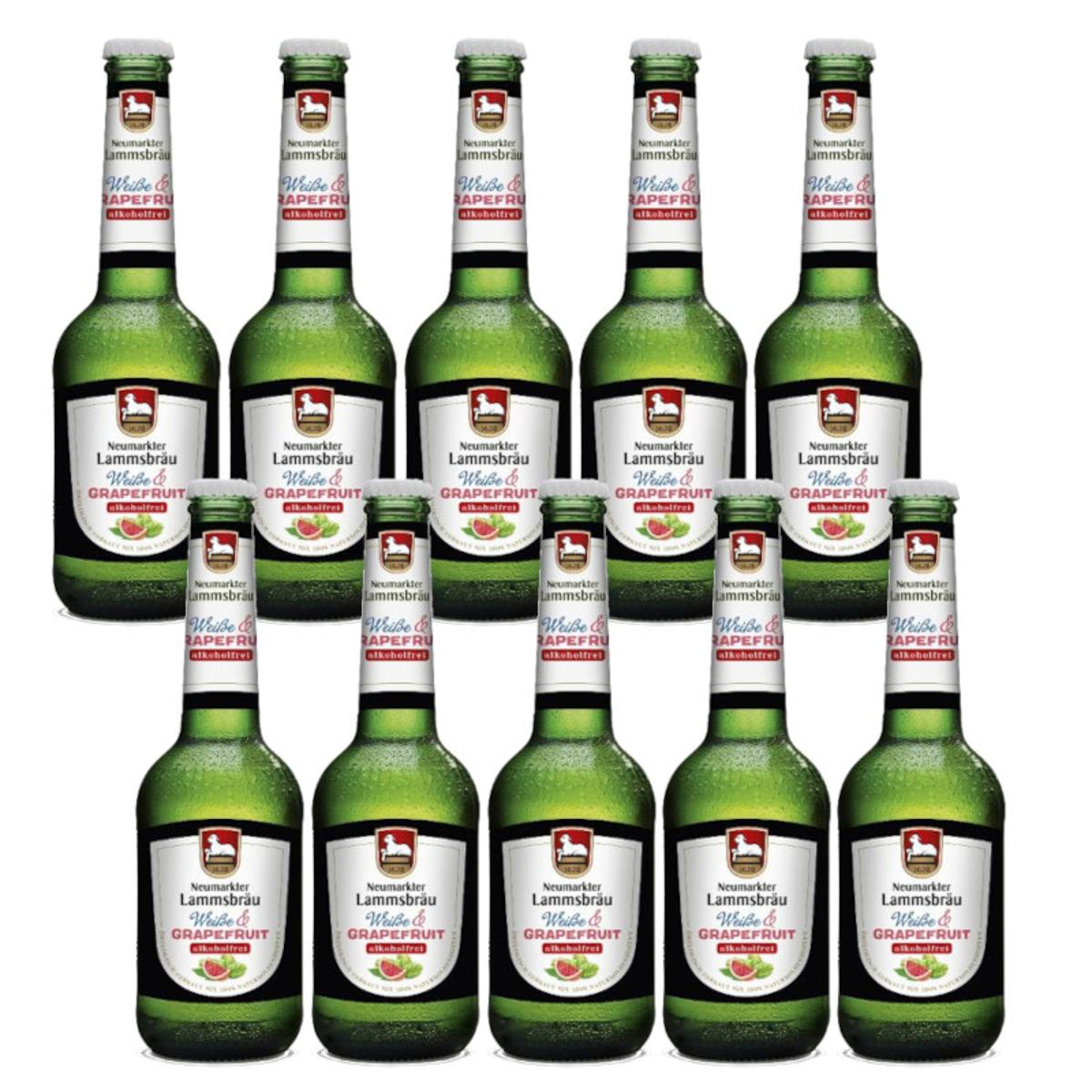 Kiste Lammsbräu alkoholfreie Weiße & Grapefruit 10*0,33l