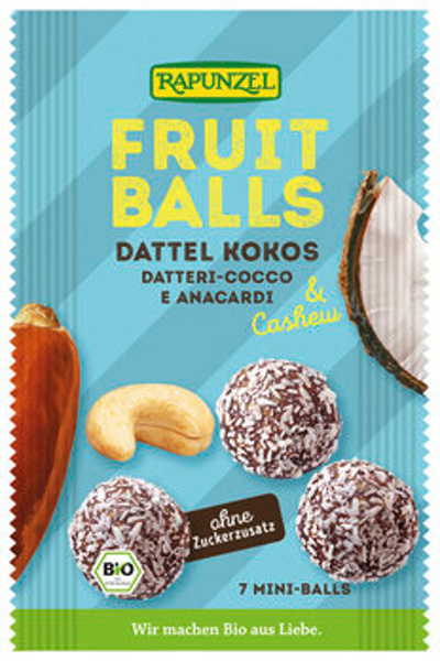 Produktfoto zu Fruit-Balls Dattel-Kokos & Cashew 49g