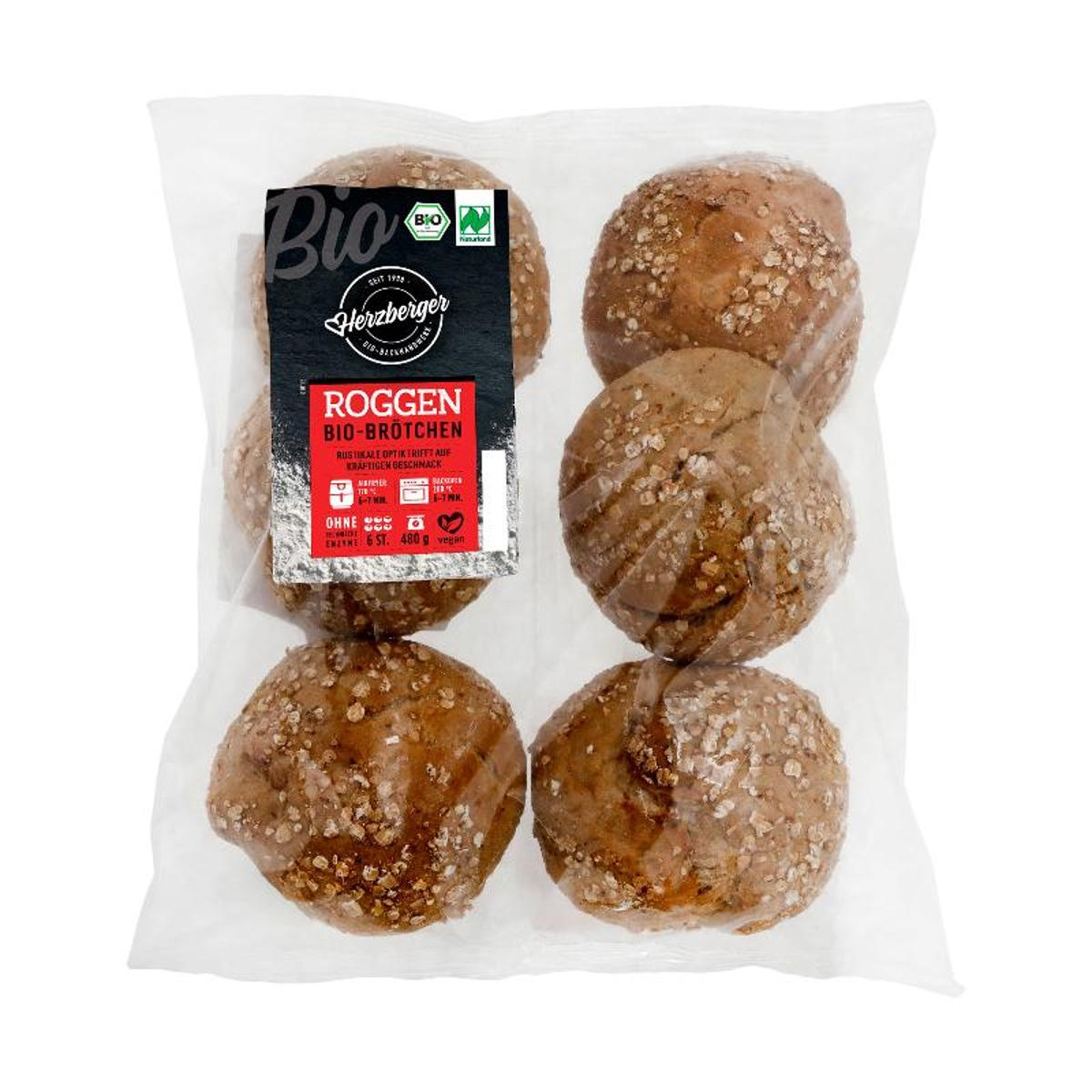 Aufback-Brötchen Roggen 6 Stück