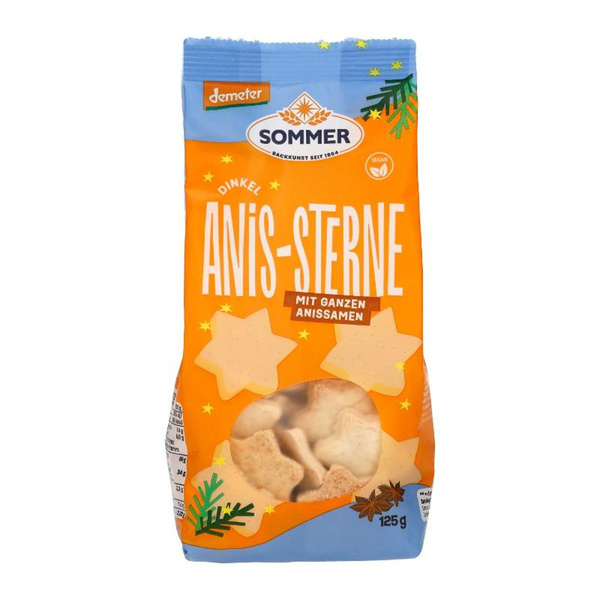 Produktfoto zu Dinkel Anis-Sterne 150g