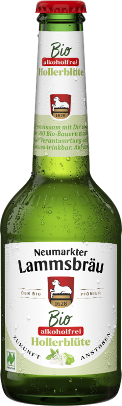 Produktfoto zu Lammsbräu alkoholfrei & Hollerblüte 0,33l
