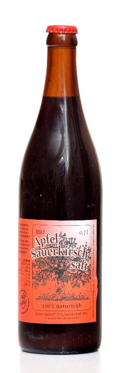 Produktfoto zu Apfel-Sauerkirsch-Saft 0,7l Flasche
