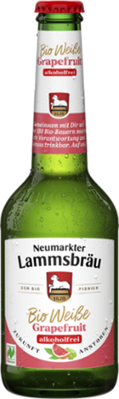 Produktfoto zu Lammsbräu alkoholfreie Weiße & Grapefruit 0,33l