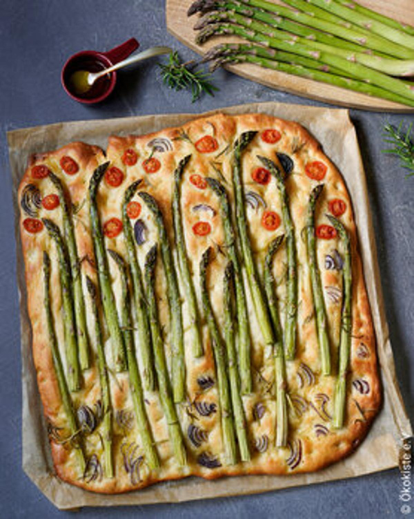 Produktfoto zu Spargel Focaccia