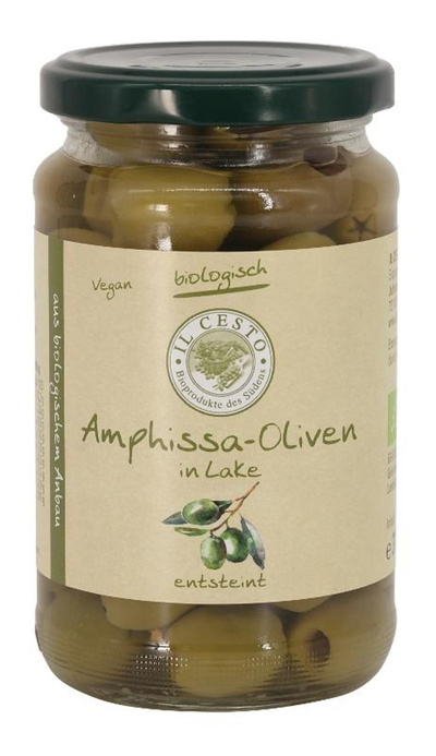 Produktfoto zu Grüne Oliven in Salzlake ohne Stein 315g