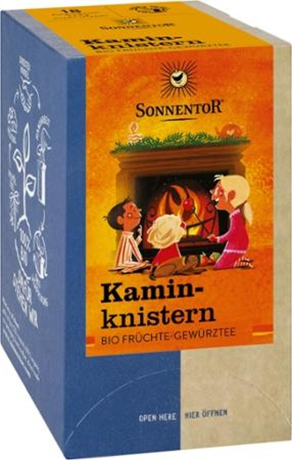 Produktfoto zu Kaminknistern Früchtetee 18 Bt.