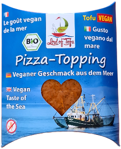 Produktfoto zu Thuna - veganer Thunfischersatz - Pizza Topping