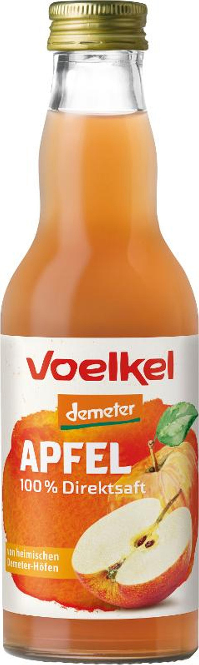 Produktfoto zu Apfelsaft naturtrüb 0,2l Voelkel