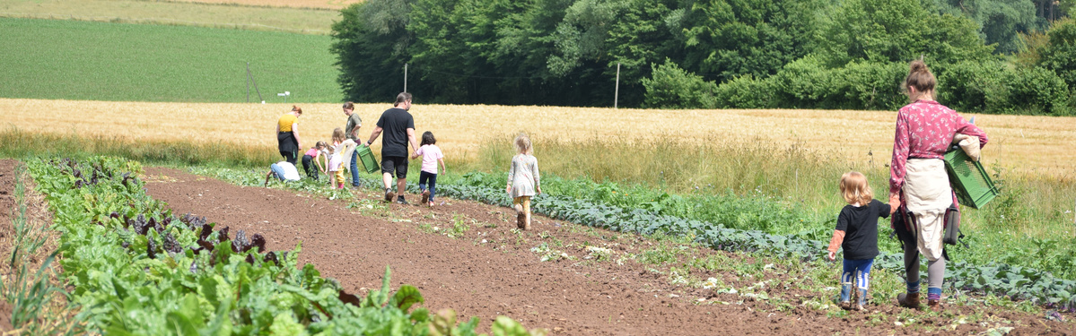 Familienbesuch in der Gärtnerei