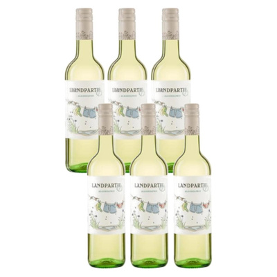 Produktfoto zu Kiste Landparty alkoholfrei Weiß 6*0,75l