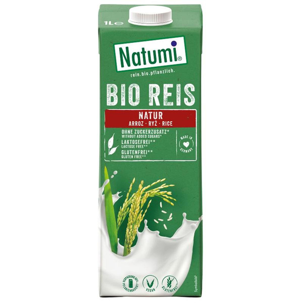 Produktfoto zu Kiste Reis-Drink natural 8*1l