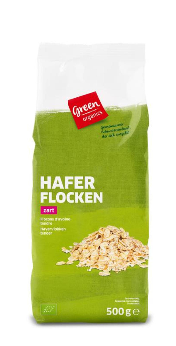 Produktfoto zu Haferflocken fein 500g von green
