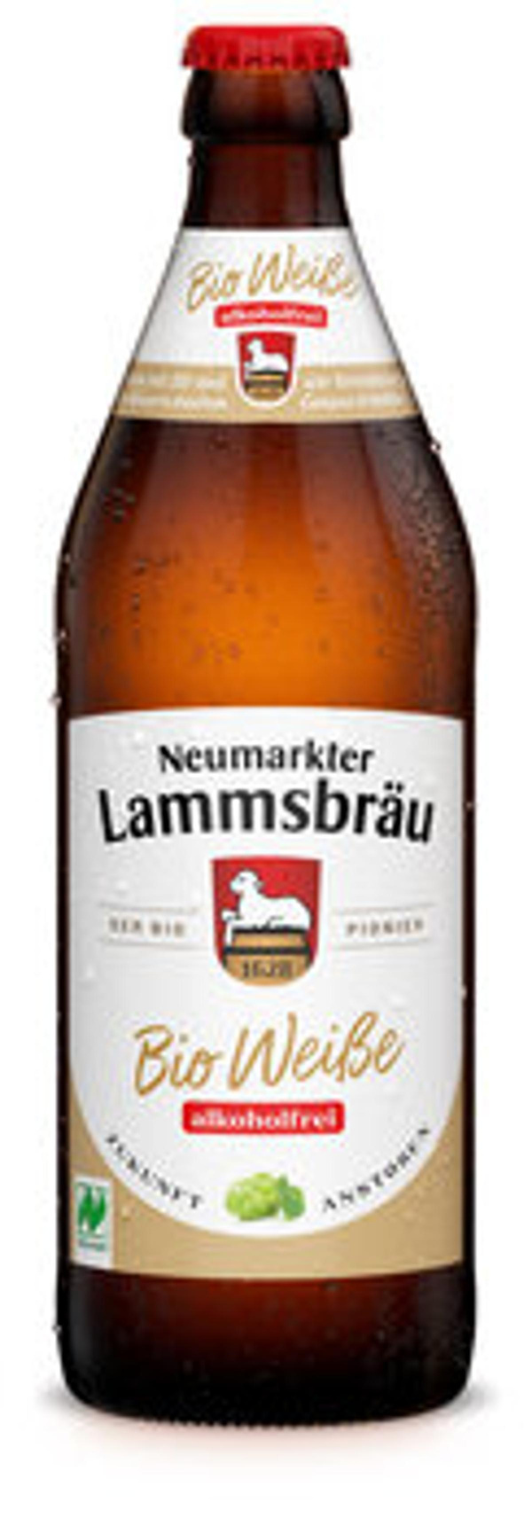 Produktfoto zu Kiste Lammsbräu Weiße alkohlfrei 10*0,5l