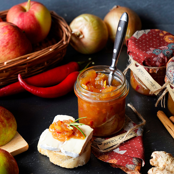 Apfel-Chutney mit Ingwer