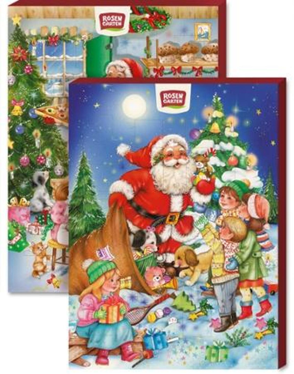 Produktfoto zu Adventskalender Schoko von Rosengarten 75g