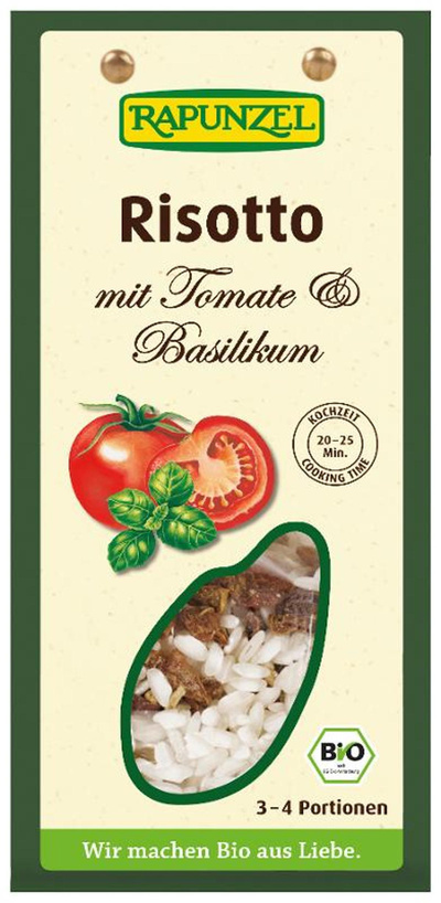Produktfoto zu Risotto mit Tomaten und Basilikum 250g