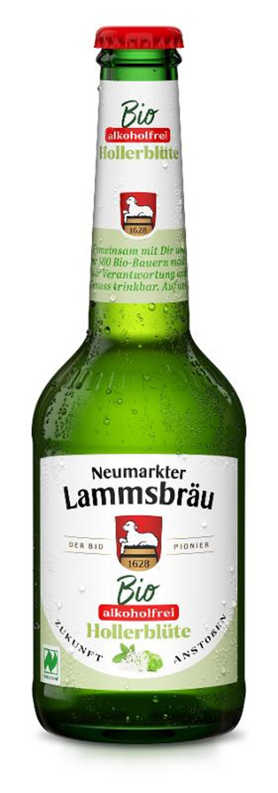 Produktfoto zu Lammsbräu alkoholfrei & Hollerblüte 0,33l