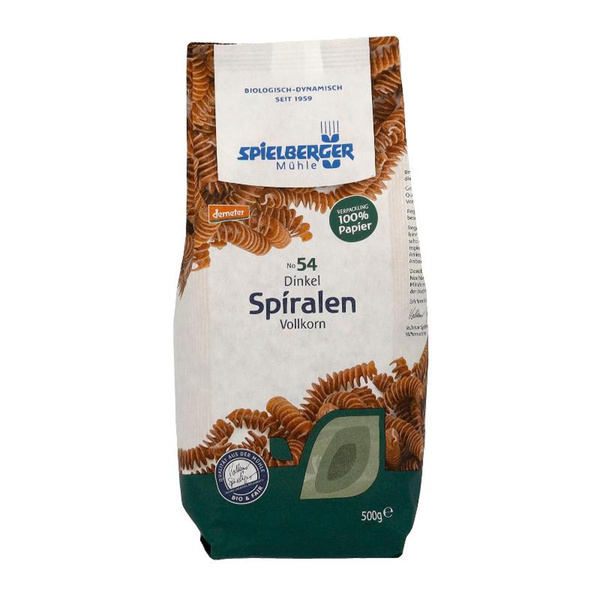 Produktfoto zu Dinkel-Vollkorn-Spiralen 500g