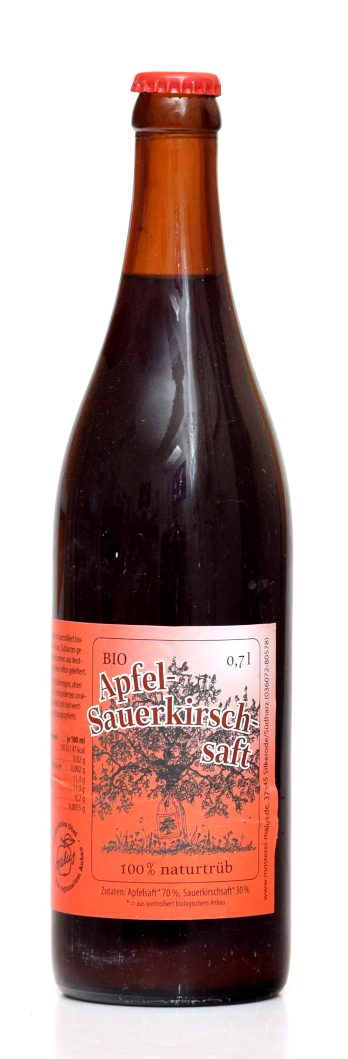 Apfel-Sauerkirsch-Saft 0,7l Flasche