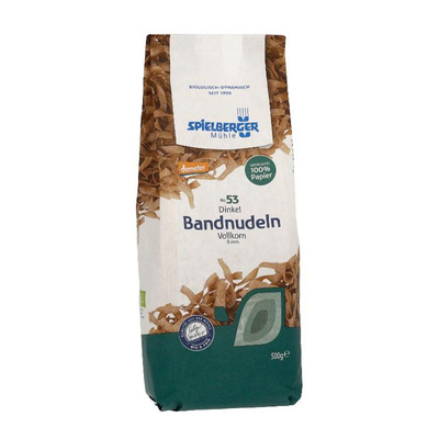 Produktfoto zu Dinkel-Vollkorn Bandnudeln 500g