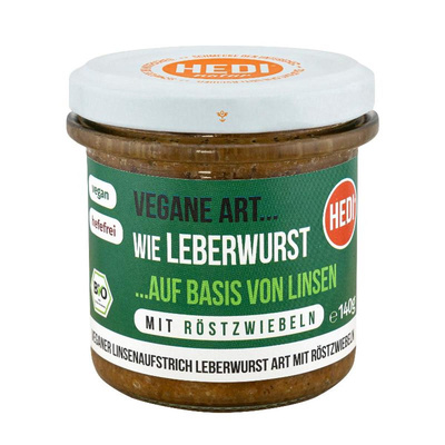 Produktfoto zu Leberwurst vegan mit Röstzwiebeln 140g